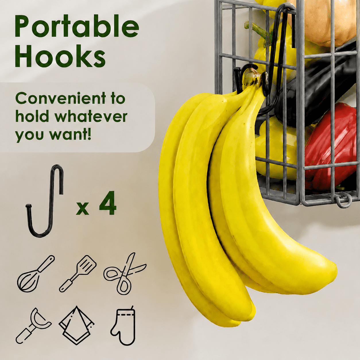 2 Set Magnetic Shelf for Fridge, Potato & Onion Storage Bins, Magnetic Fruit Basket for Refrigerator Pantry Kitchen Counter Laundry, Magnetic Fridge Organizer Spice Snacks Magnet Fridge Shelf Gray