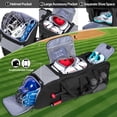 thumbnail image 2 of Bolsa de béisbol con ruedas GOBUROS para 4 bates con compartimento para zapatos, 2 of 7