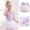 Purple, variant on Honeeladyy Toddler Girls Camisole Ballet Dance Dress Leotard Ballerina Ruffle Tutu Dress Solid Color Competition Dancewear Blue 4-5 Years