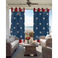 thumbnail image 4 of 4th of July Blackout Curtains 54 Inches Long for Bedroom, Retro Wood Patriot Independence Day Thermal Insulated Room Darkening Black Out Window Curtain Panels Grommet Drapes for Living Room, 4 of 8
