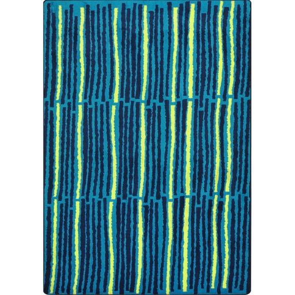 Cascade 3'10" x 5'4" area rug in color Teal