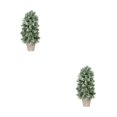 thumbnail image 3 of Cateissary Planta artificial con árbol de lavabo, plantas en maceta simuladas para Navidad, centro comercial de , decoración de bonsái tipo 2 tipo 2 2Conjunto, 3 of 6