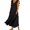 F-819Black, variant on ZHOGXU Women's Dresses Summer Flying Sleeve V Neck Solid Color Comfortable Flowy Swing Dress With Pockets For Casual Daily Wear,Green,Xxl