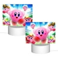 thumbnail image 2 of Kirby Animal Cartoon Rectangular Acrylic Night Light Adjustable 3 Light Modes USB Cable Lamp Light Display Base LED Light For Bookshelves Desk Bedside Tables Child Room Bedroom, 2 of 9