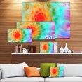 thumbnail image 3 of Pétales Fractals Rouges Pissenlit - Impression sur Toile Florale, 3 of 4
