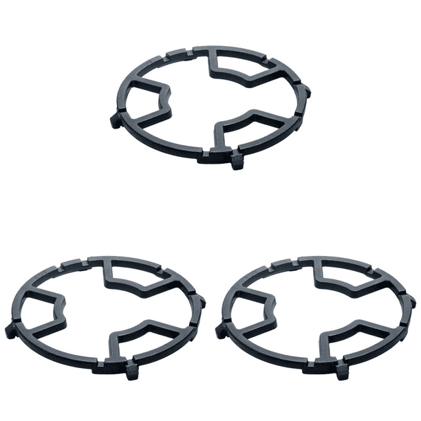 3uds. Soporte para olla de leche con 8 ranuras, anillo de soporte para Wok de hierro fundido con caja, estante para olla de cocina a Gas