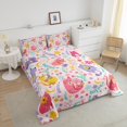thumbnail image 3 of Erosebridal Kawaii Cat Comforter Sets Twin Size, Flower Plant Comforters & Duvets, Cartoon Kitten Reversible Duvet Insert, Breathable Room Decoration, 2pcs, 3 of 8