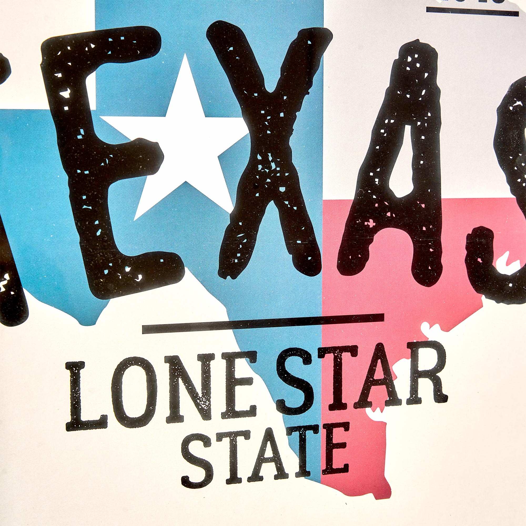 Crystal Art Gallery The Lone Star 18"x24" State Framed Print