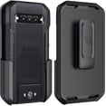 thumbnail image 2 of Nakedcellphone Anchor Lock Edition Compatible with Kyocera DuraForce Pro 3, [Rotating/Ratchet] Belt Clip Phone Holster Hip Holder Case [with Secure Click] - Black, 2 of 8