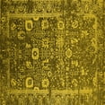 thumbnail image 1 of Ahgly Company Indoor Square Oriental Yellow Industrial Area Rugs, 6' Square, 1 of 4