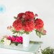 thumbnail image 5 of Ramo de rosas y peonías artificiales de seda para decoración de bodas y hogares | Arreglo floral artificial de mano para decoración de fiestas | Centro de mesa para eventos, 5 of 5