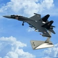 thumbnail image 2 of Soukhoi SU-35 Avion de Chasse Russe Modèles d'Armée de l'Air Simulation Jouet Avion Filles, 2 of 9