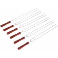 thumbnail image 3 of Varillas para Asar Malvaviscos, Pinchos de Acero Inoxidable para Brochetas, Brochetas para Asador con Cepillo, Brochetas de Acero Inoxidable con Mango para Parrilla, Cocina, 3 of 4