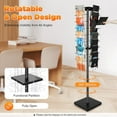 thumbnail image 6 of 36 Pockets-360° Rotating Magazine Rack, Floor Standing Pamphlet Literature Organizer, Comic Book Brochure Display Stand, for Retail Store, Office, Trade Show Exhibition, 6 of 8