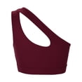 thumbnail image 6 of Prolriy Athletic Gym Workout Tops for Women, Women's Sports Underwear One Shoulder Vacuous Vest Gathered Shockproof Running Sports Back Bra Yoga Clothing Shirts for Women, Womens Tops Red L, 6 of 8