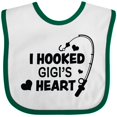 thumbnail image 3 of Inktastic I Hooked Gigi's Heart with Fishing Rod Boys or Girls Baby Bib, 3 of 4