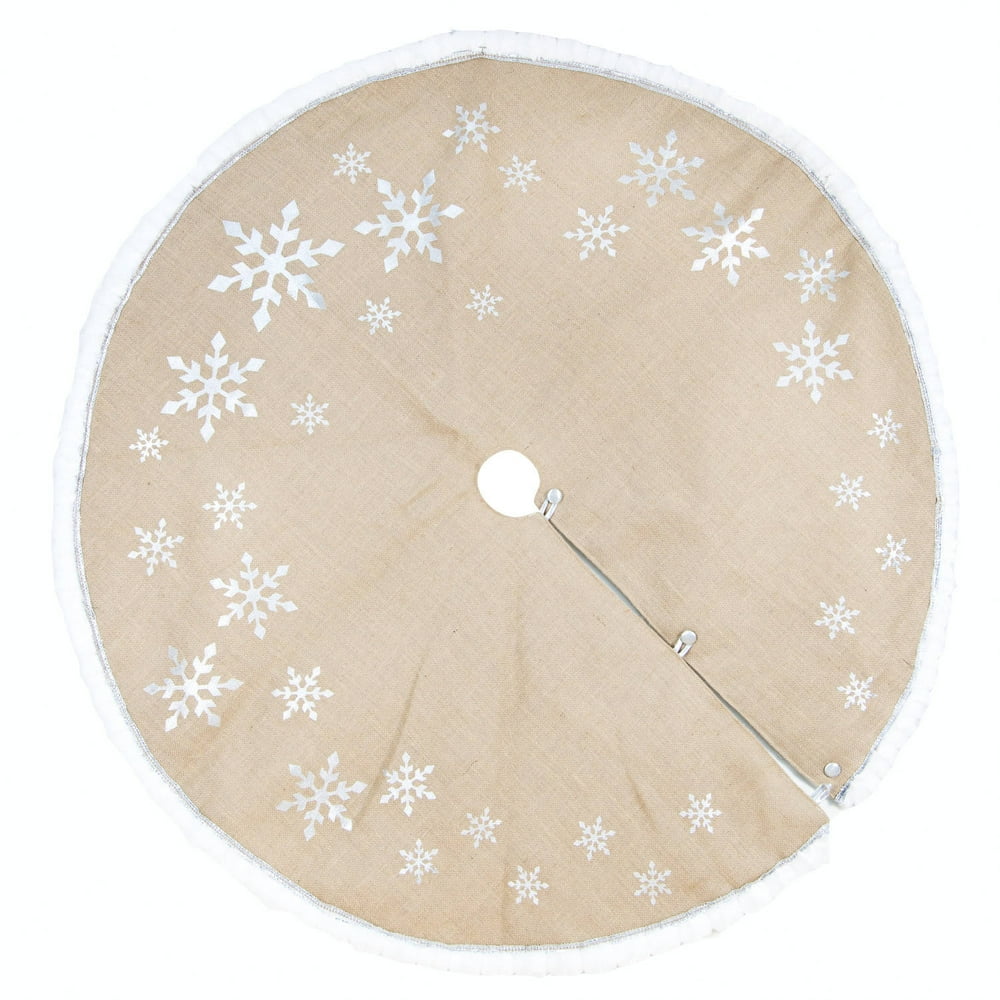 Holiday Time Silver Tree Skirt