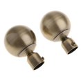 thumbnail image 2 of pitrice 22mm Curtain Pole Recess Bracket Curtain Decoration Curtain Rods Finials Curtain Pole Bracket Rod Bracket Finials Type 3 - Bronze, 2 of 8