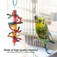 thumbnail image 4 of 3pcs/set Parrot Toys Triangle Stand Rack Hanging Ladder Chewing Swing Cage Accessory, 4 of 8