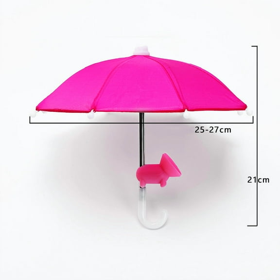 MORESEC under $5 Phone Sunshade UmbrellaMini Sunshade Umbrella with Suction Cup Stand for Mobile Phones, Protects from Sun and Rain During Outdoor Use, Polyester Fabric with Strong Suction