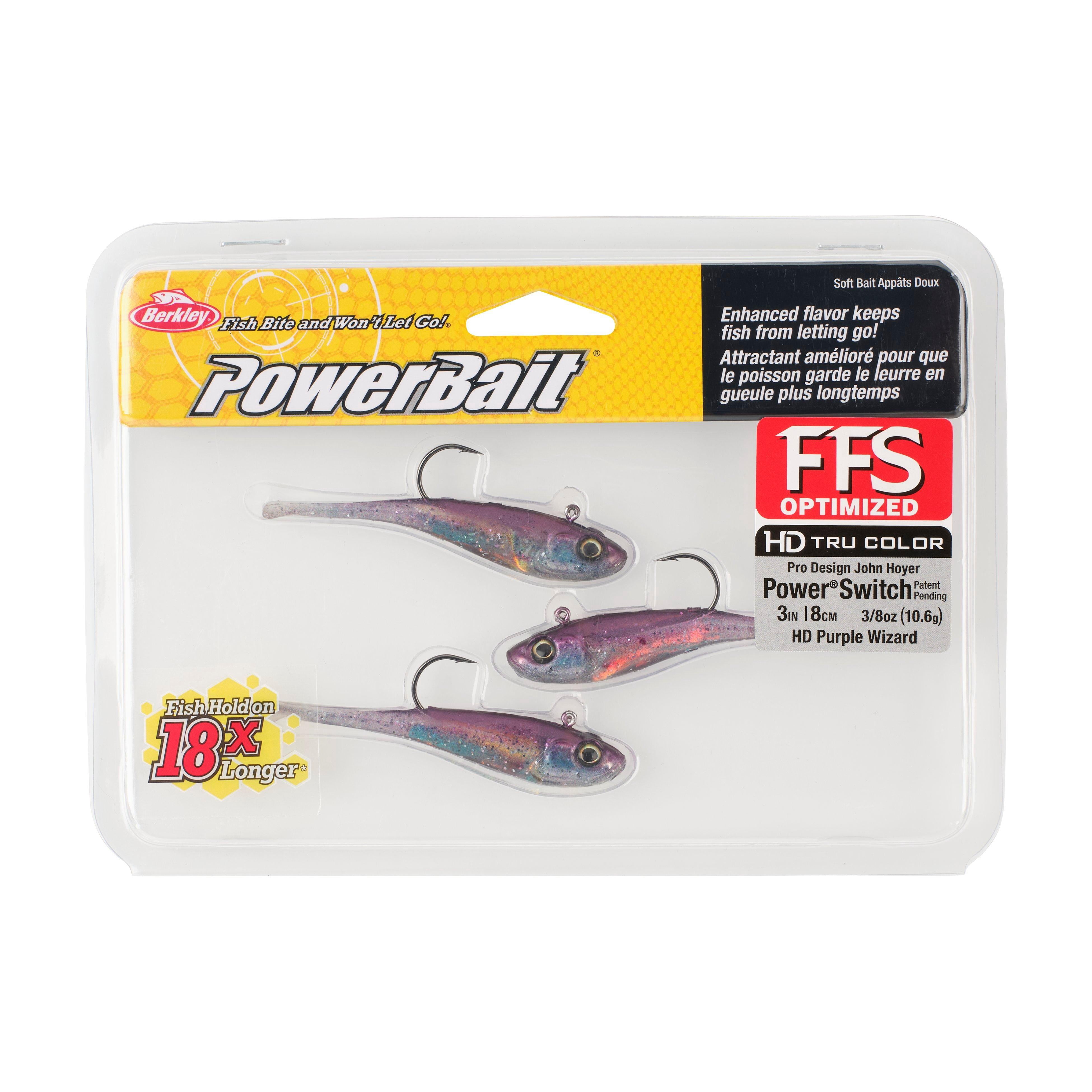 Berkley PowerBait® Power® Switch, 3 in, HD Purple Wizard