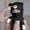 Black, variant on Balaclava Ski Solid Color Single Layer Winter Warm Neck Protection Face Cover for Outdoor Sports Cycling