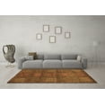 thumbnail image 3 of Ahgly Company Indoor Round Abstract Brown Modern Area Rugs, 4' Round, 3 of 4