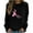 Black, variant on Babysbule Womens Hoodless Sweatshirt Fashion Women's Casual Long Sleeve Round Neck Printed Ladies Sweatshirt Tops Blouse