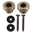 thumbnail image 1 of 2 clavijas de metal para correa de guitarra eléctrica con tornillos y arandelas., 1 of 10