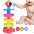 thumbnail image 4 of 5-Layer Designs Interactive Sounds Ball Drop Roll Toy, Baby Swirling Tower Toy, Portable For Children Baby, 4 of 8