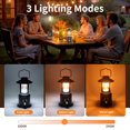 thumbnail image 4 of KOBAIBAN Rechargeable Camping Lantern, Telescopic Waterproof Camping Light, 8000mAh Battery Powered Lanterns for Power Outages Outdoor Tent Lights for Camping, Brown, 4 of 15
