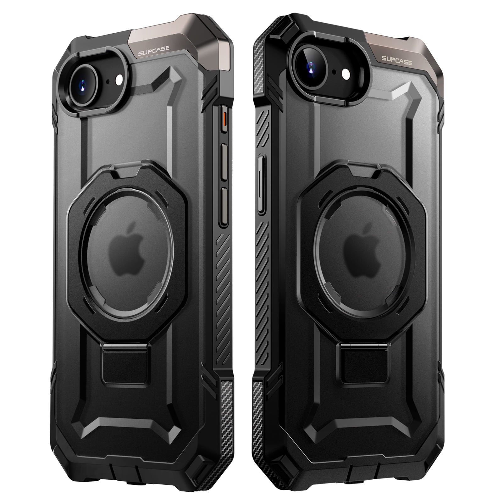 SUPCASE for iPhone 16e Case with Stand (Unicorn Beetle Grip), [Compatible with MagSafe] [Military-Grade Drop Protection] Heavy Duty Rugged Shockproof Magnetic Phone Case for iPhone 16e 6.1", Black
