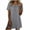 Gray, variant on Enridrech Womens Nightgown Sleepwear Short Sleeve Top Summer Loungewear Casual Crew Neck Pajamas Tops for Women