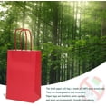 thumbnail image 4 of IN-JOOYAA Gift Bags Medium Kraft Paper Gift Bags with Handles 25 Pcs (Red, 10.6 x 4.3 x 8.6 in), 4 of 6