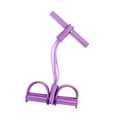 thumbnail image 4 of Ethern Foot Pedal Resistance Band Exercise Band Multifunction Full Body Workout Elastic Purple Four Tube, 4 of 9