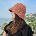 thumbnail image 6 of Pink Season Outdoor Hat Woven Foldable All Match Soft Breathable Daily Wear Polyester Big Brim Sunscreen Hat Summer Accessories, 6 of 7