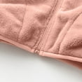 thumbnail image 4 of AHTJRT Sherpa Fleece Jacket for Girls Boys Zip-Up Mock Neck Wind Resistant Outerwear Warm Casual Fall Winter Lounge Outdoor Coats Pink 8-9 Years, 4 of 6