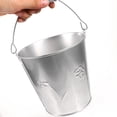 thumbnail image 4 of OULII Rustic Metal Flower Pot Iron Planter Pot Silver for Plant Lovers Balcony 1Pcs, 4 of 8