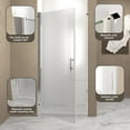 thumbnail image 5 of 36 "x 72" Bifold Shower Door, 1/4"(6mm) Tempered Glass, Matte Black Aluminum Frame, Explosion Proof Film, 5 of 5