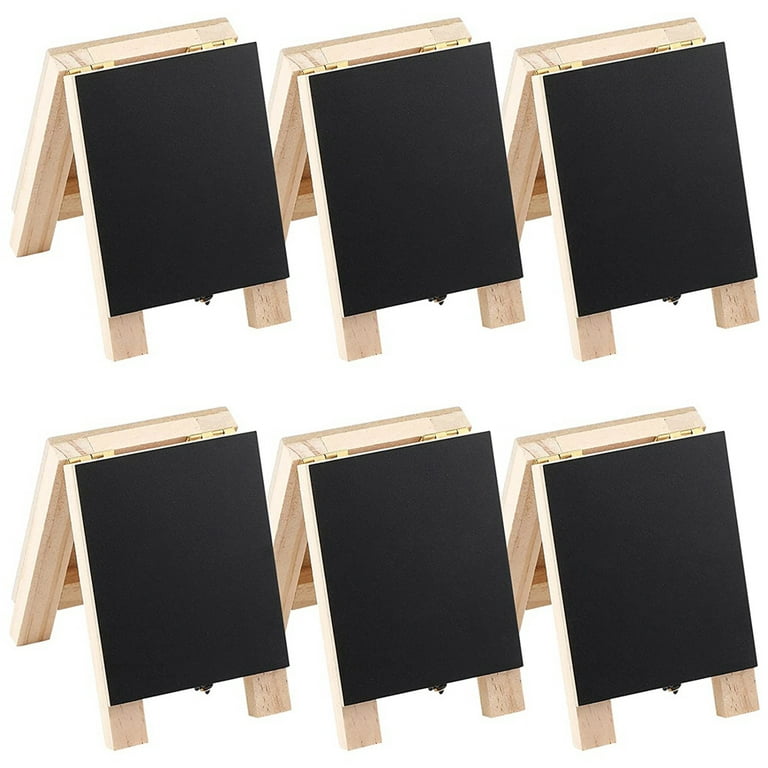 Trjgtas Chalkboards with Frame,Wooden Chalkboard Message Blackboard Signs  Double Sided Chalkboard for Table Number Party Decors 