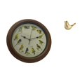 thumbnail image 4 of Reloj de pared con figura de pájaro cantor, estatua de animal decorativo, pequeñas estatuas de pájaros hechas de resina de vidrio PP, adecuado para sa, 4 of 7