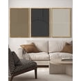 thumbnail image 3 of Drsoum Minimalist Abstract Wall Art 16x24in3pcs Natural Framed Modern Line Decor Geometric Artwork Kitchen Dining Room, 3 of 6