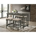 thumbnail image 3 of Eva 55" Weathered Grey Rectangular Counter Height Table, 3 of 4