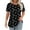 Style 01, variant on T-Shirts for Women Short Sleeve Fashion Print Plus Size Shirts Summer Clothing Tops Women's New Round Neck Pullover Chest Pleated Casual Top