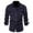 Navy, variant on Kureaily Men's Corduroy Shirts Casual Western Long Sleeve Button Down Shacket Jackets with 2 Flap Pocket