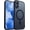 black, variant on Stylish Matte Translucent Magnetic Case for iPhone 17 – Black