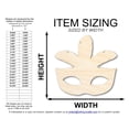 thumbnail image 2 of Unfinished Wood Feather Mask Silhouette | Mardi Gras | DIY Craft Cutout 8" / 1/8", 2 of 3