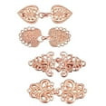 thumbnail image 4 of fenteer 4 Pieces Sweater Clips Alloy Cardigan Collar Clips for Dresses Women Costume Rose Gold, 4 of 8