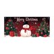 thumbnail image 2 of Gran pancarta navideña para puerta de garaje | Decoración para fiestas navideñas | Decoración para exteriores | Decoración de pared para interiores | Tela de poliéster con ojales | 3,96 x 1,80 m, 2 of 6