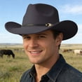 thumbnail image 1 of Chapeau de Cowboy Western Classique pour Loisirs Extérieurs Quotidiens et Style Campagnard, Résistant au Soleil, 1 of 4
